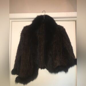 Vintage 90s Mink Fur Shawl